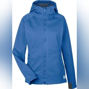 Under Armour women's xs cold gear infrared blue jacket zip up